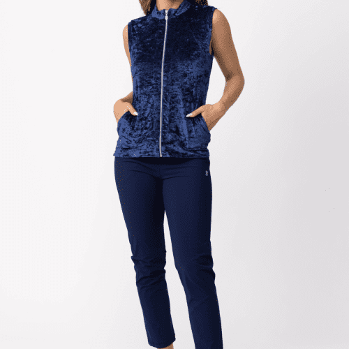 crushed velvet vest sofibella 102691